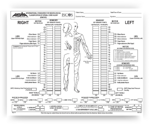 ISNCSCI Worksheet Image 2019 - American Spinal Injury Association