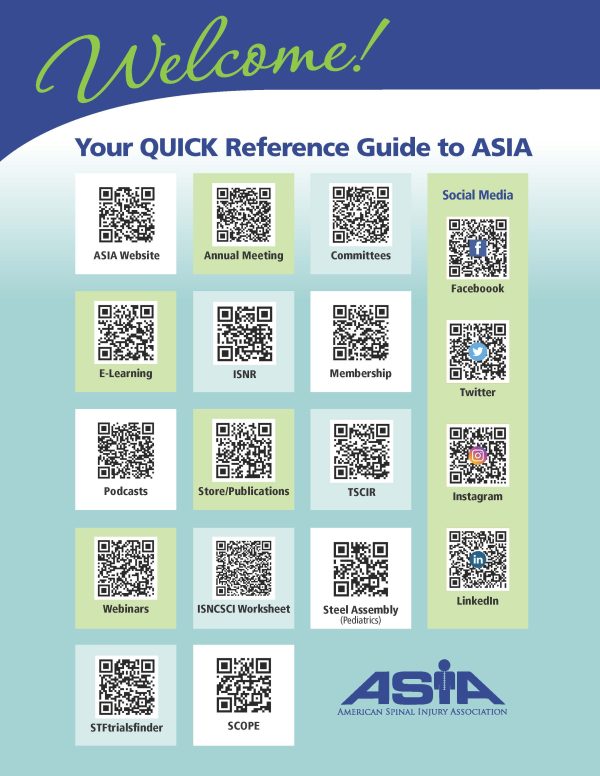 ASIA QR Code Directory - American Spinal Injury Association